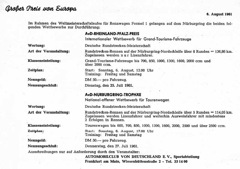 Anzeige in ONS Mitteilungen 5-1961
