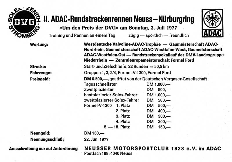 Anzeige in ONS Mitteilungen 6/1977