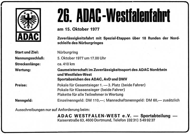 Anzeige in ONS Mitteilungen 9/1977