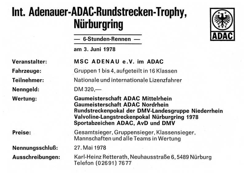 Anzeige in ONS Mitteilungen 5/1978