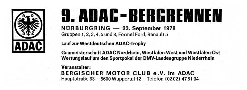 Anzeige in ONS Mitteilungen 8/1978