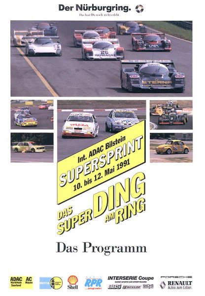 Programmheft: 18. ADAC-Bilstein-Supersprint 1991