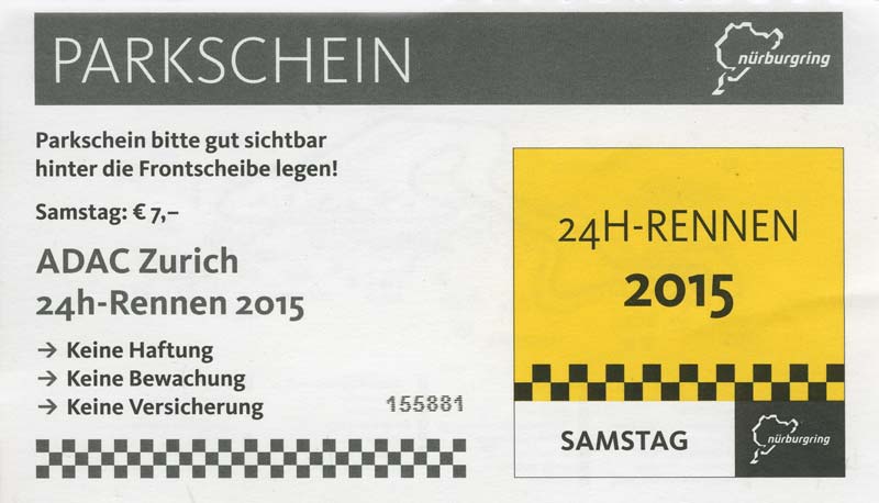 Parkschein
