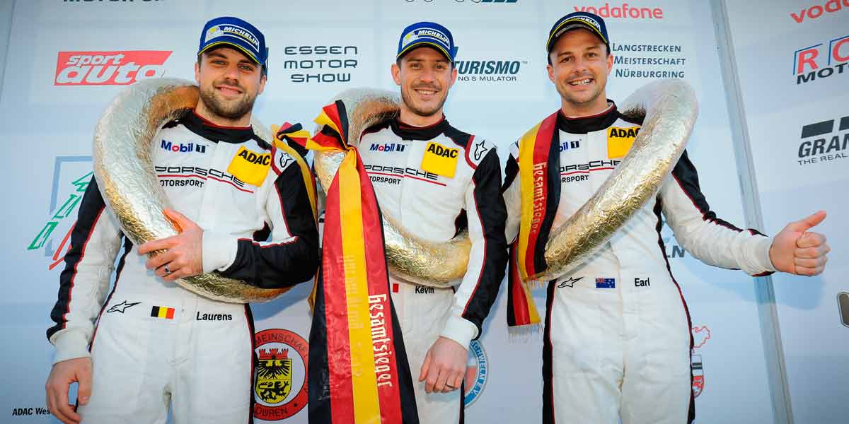 Gesamtsieger #911 - Laurens Vanthoor, Kevin Estre, Earl Bamber (Porsche 911 GT3 R) - SP9 PRO