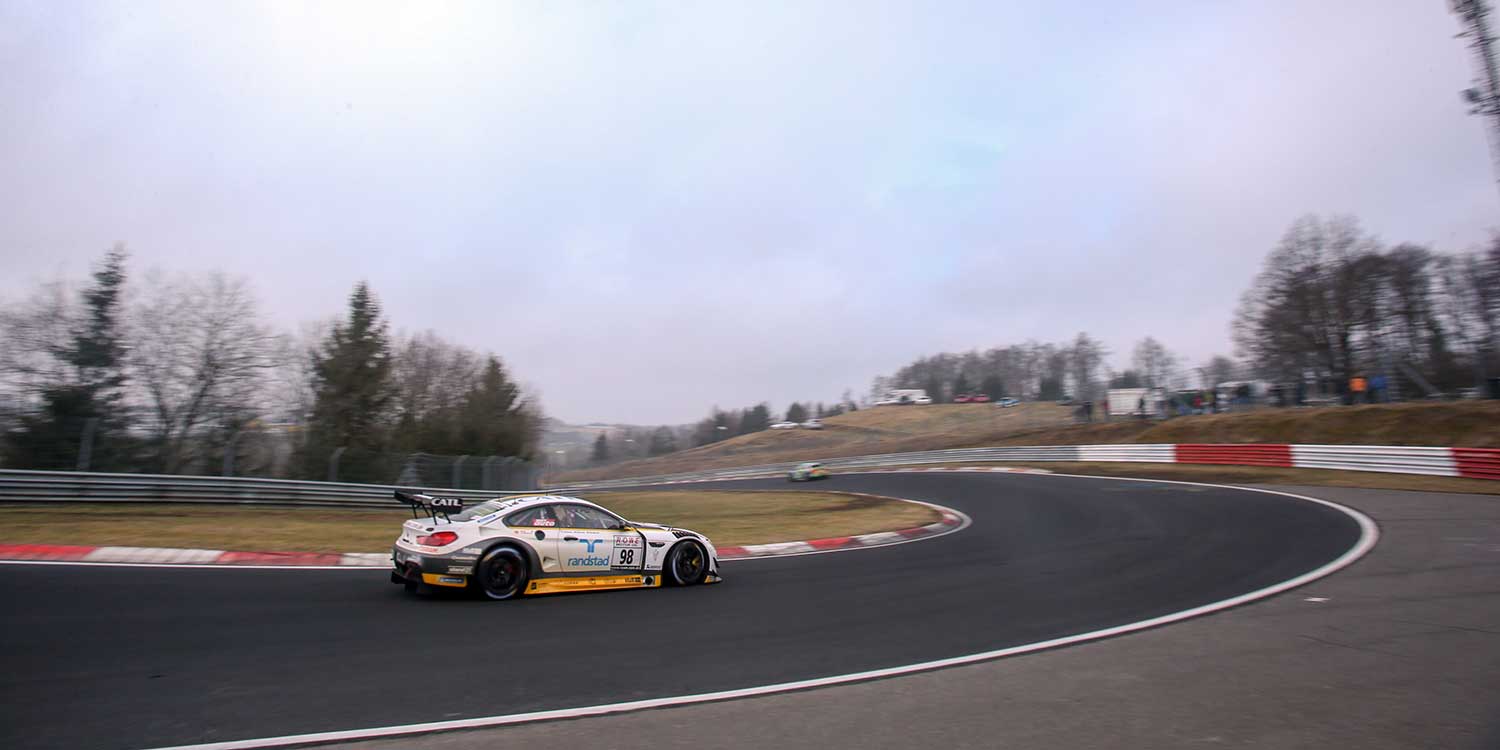 VLN ADAC Westfalenfahrt, Lauf 1, Nürburgring, Deutschland. Nick Catsburg, Richard Westbrook, John Edwards, Rowe Racing, BMW M6 GT3.