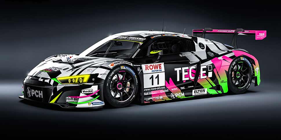 Aufregend anders: das neue Design des Audi R8 GT3 LMS für das 24h-Rennen auf dem Nürburgring 2020