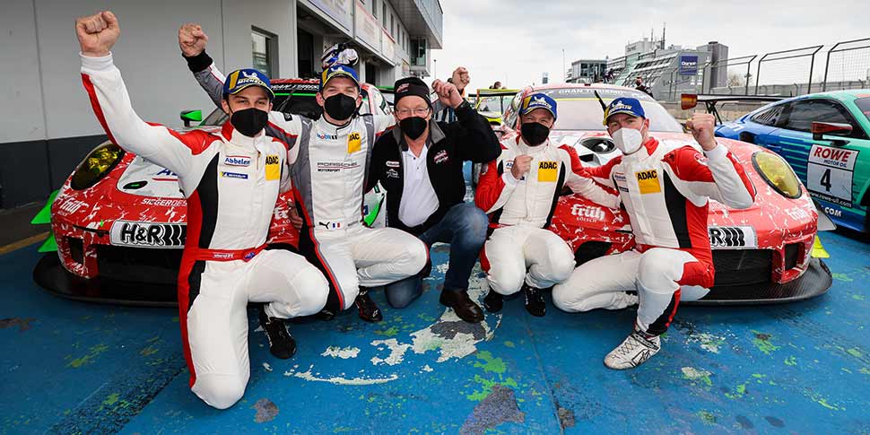 Earl Bamber und Mathieu Jaminet gewinnen im Porsche 911 GT3 R beim 62. Eibach ADAC ACAS-Cup.